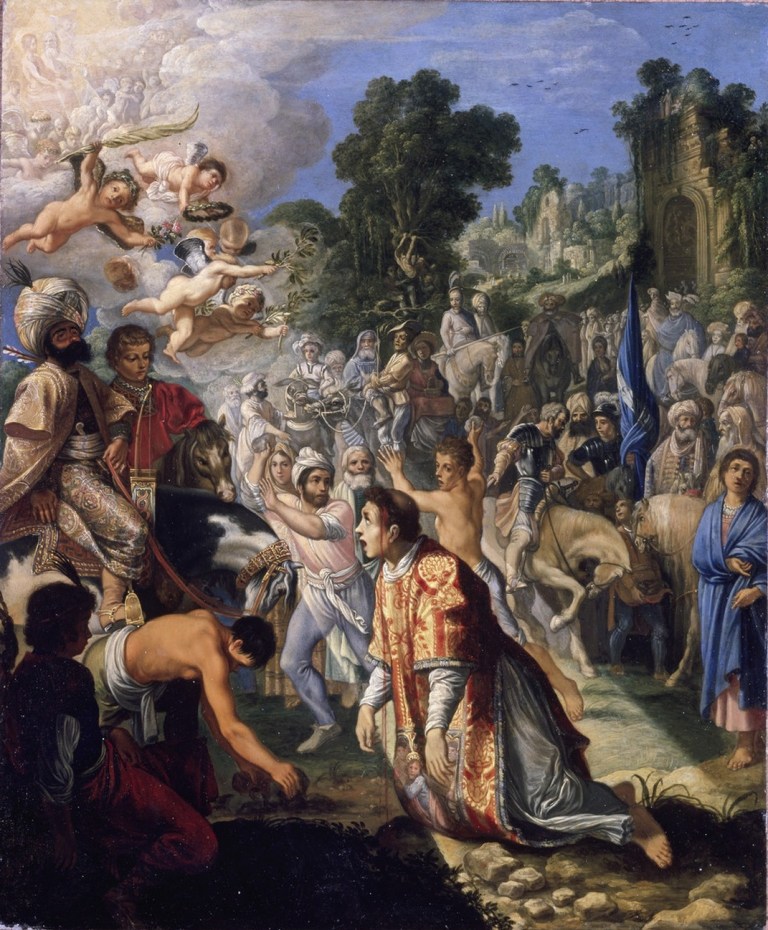 Elsheimer, Adam, Steinigung des heiligen Stephanus, versilbert, Öl & Kupfer (Foto: © Rheinisches Bildarchiv Köln, rba_c003503)