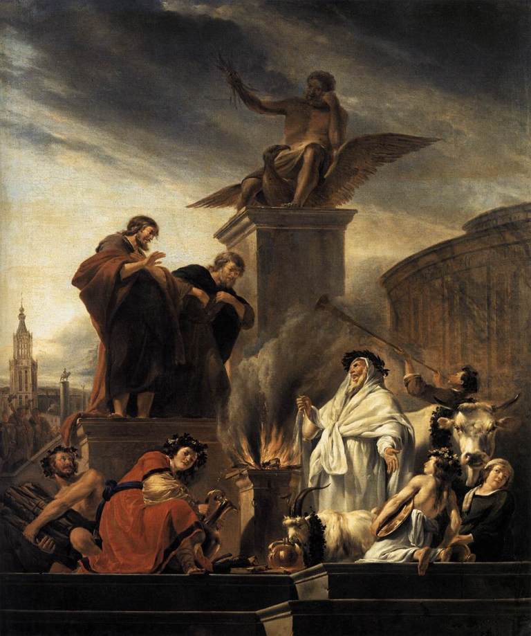 Berchem,_Nicolaes_Pietersz._-_Paul_and_Barnabas_at_Lystra_-_1650